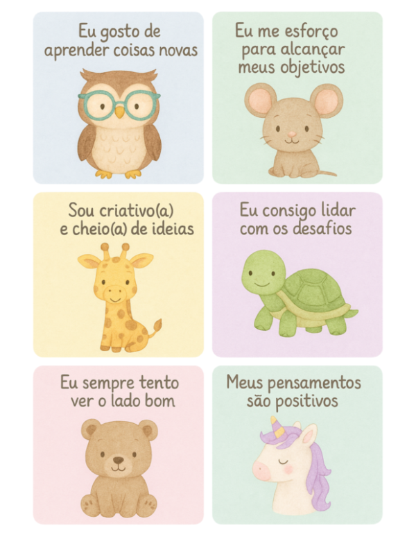 Cartões da Autoestima Infantil - Imagem 4
